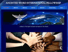 Tablet Screenshot of anointedwordfellowship.org